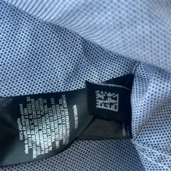 Ted Baker London Blue Pattern Printed Button Down Size 5 - Picture 6 of 8